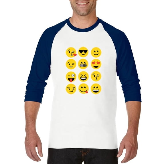 Artix - Mens Raglan Sleeve Baseball T-Shirts, up to Size 3XL - Emoji Group