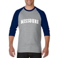 thumbnail image 1 of Artix - Mens Raglan Sleeve Baseball T-Shirts, up to Size 3XL - Missouri, 1 of 4