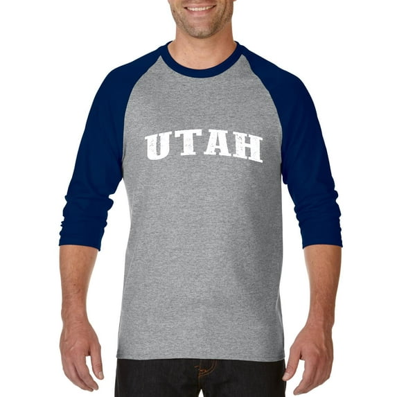 Artix - Mens Raglan Sleeve Baseball T-Shirts, up to Size 3XL - Utah