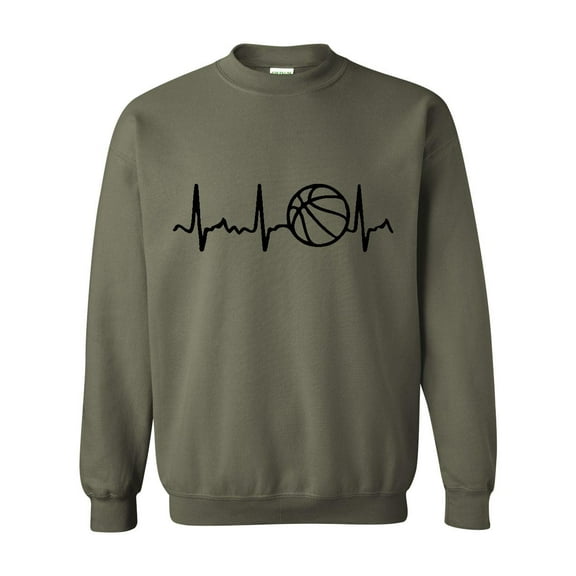 Artix - Mens Sweatshirts and Hoodies - Basketball Heartbeat