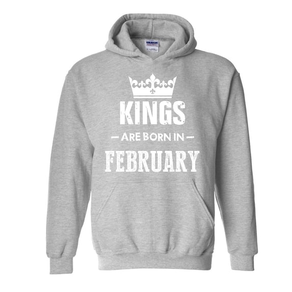 Artix - Mens Sweatshirts and Hoodies - Birthday Gift Kings Are Born In February