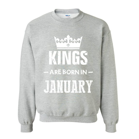 Artix - Mens Sweatshirts and Hoodies - Birthday Gift Kings Are Born In January