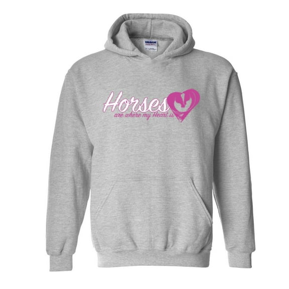 Artix - Mens Sweatshirts and Hoodies - Horses Where My Heart Is