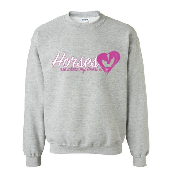 Artix - Mens Sweatshirts and Hoodies - Horses Where My Heart Is
