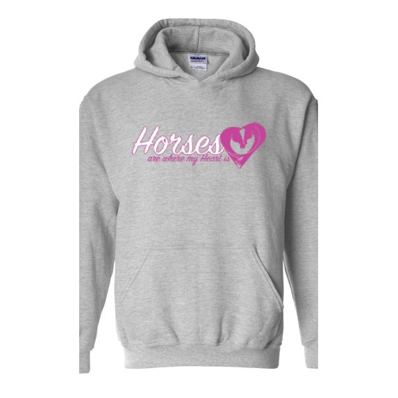 Artix - Mens Sweatshirts and Hoodies - Horses Where My Heart Is