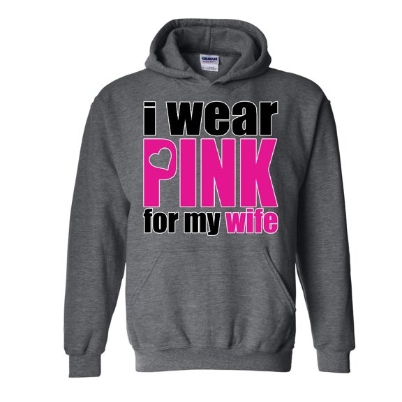 Artix - Mens Sweatshirts and Hoodies - I Wear Pink For My Wife