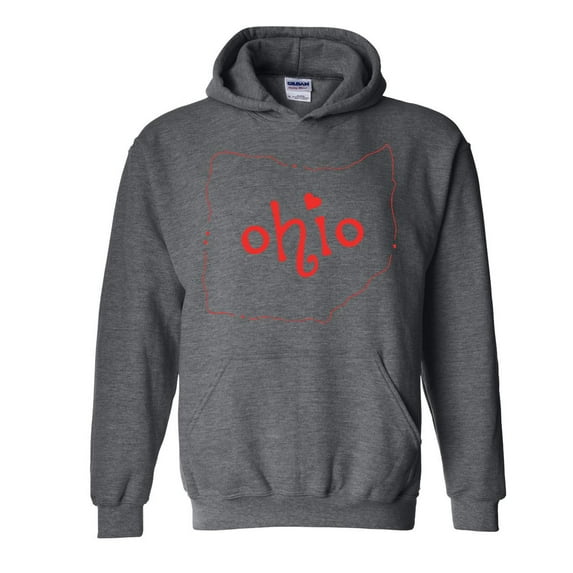 Artix - Mens Sweatshirts and Hoodies - Ohio Map