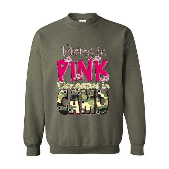 Artix - Mens Sweatshirts and Hoodies - Pretty in Pink Dangerous in Camo
