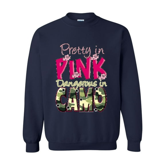 Artix - Mens Sweatshirts and Hoodies - Pretty in Pink Dangerous in Camo