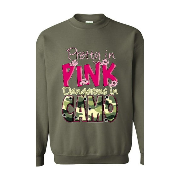 Artix - Mens Sweatshirts and Hoodies - Pretty in Pink Dangerous in Camo