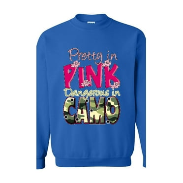 Artix - Mens Sweatshirts and Hoodies - Pretty in Pink Dangerous in Camo