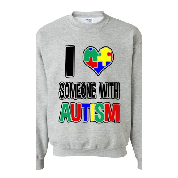 Artix - Mens Sweatshirts and Hoodies, up to Size 5XL - I Love Someone With Autism