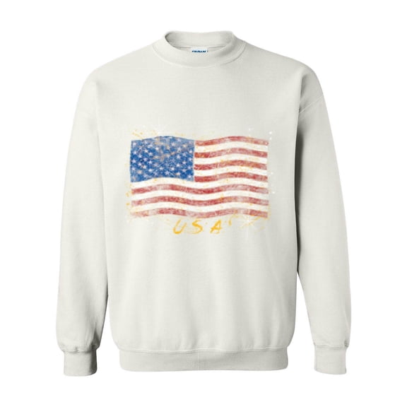 Artix - Women Sweatshirts and Hoodies - American Flag USA in Gold
