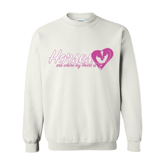 Artix - Women Sweatshirts and Hoodies - Horses Where My Heart Is