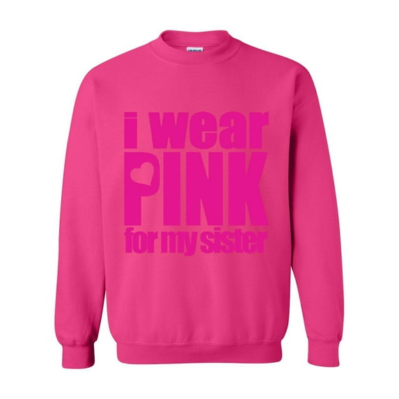 Artix - Women Sweatshirts and Hoodies - I Wear Pink For My Sister