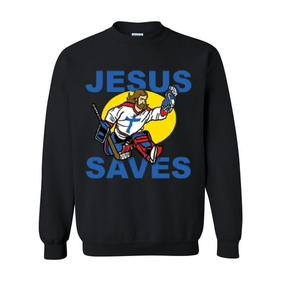 Artix - Women Sweatshirts and Hoodies - Jesus Saves Hockey Goalie