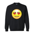 thumbnail image 1 of Artix - Women Sweatshirts and Hoodies, up to Size 5XL - Emoji Heart-Shaped Eyes, 1 of 5