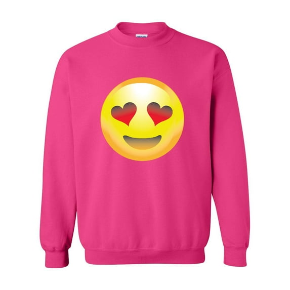 Artix - Women Sweatshirts and Hoodies, up to Size 5XL - Emoji Heart-Shaped Eyes