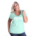 thumbnail image 1 of Artix - Women's Plus Size Curvy T-Shirt - Ducks, 1 of 4
