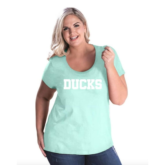 Artix - Women's Plus Size Curvy T-Shirt - Ducks