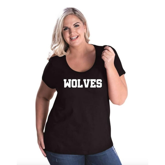 Artix - Women's Plus Size Curvy T-Shirt - Wolves