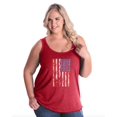 thumbnail image 1 of Artix - Women's Plus Size Tank Top - American Flag 4th of July, 1 of 3