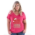 thumbnail image 1 of Artix - Women's Plus Size V-neck T-Shirt - Dear Santa, 1 of 3