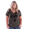 thumbnail image 1 of Artix - Women's Plus Size V-neck T-Shirt - Diamond, 1 of 3