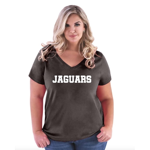 Artix - Women's Plus Size V-neck T-Shirt - Jaguars