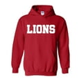 thumbnail image 1 of Artix - Women's Plus Sweatshirts and Hoodies, up to Size 5XL - Lions, 1 of 5