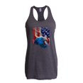 thumbnail image 1 of Artix - Women's Racerback Tank Top - American Flag 4th of July, 1 of 5