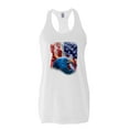 thumbnail image 1 of Artix - Women's Racerback Tank Top - American Flag 4th of July, 1 of 5