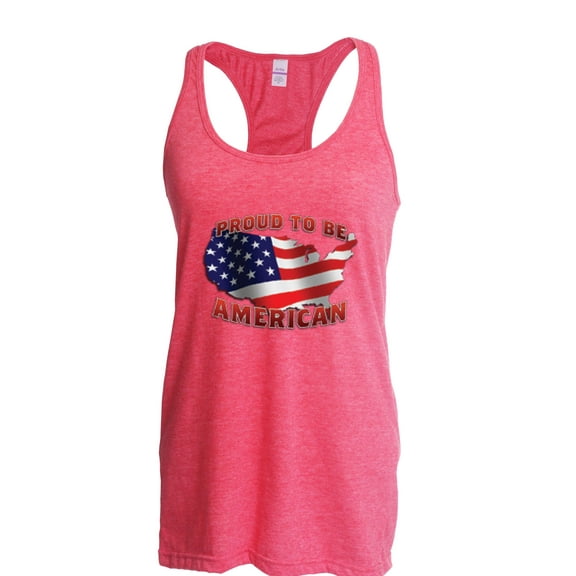 Artix - Women's Racerback Tank Top - American Proud To Be US Flag