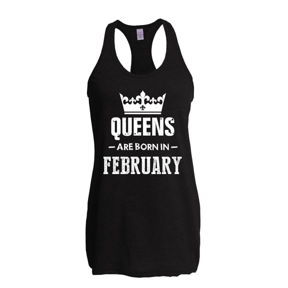 Artix - Women's Racerback Tank Top - Birthday Gift Queens Are Born in February