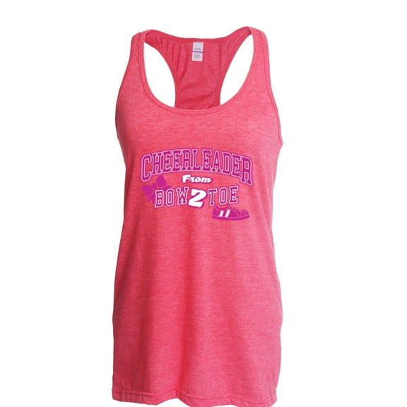 Artix - Women's Racerback Tank Top - Cheerleader Bow 2 Toe