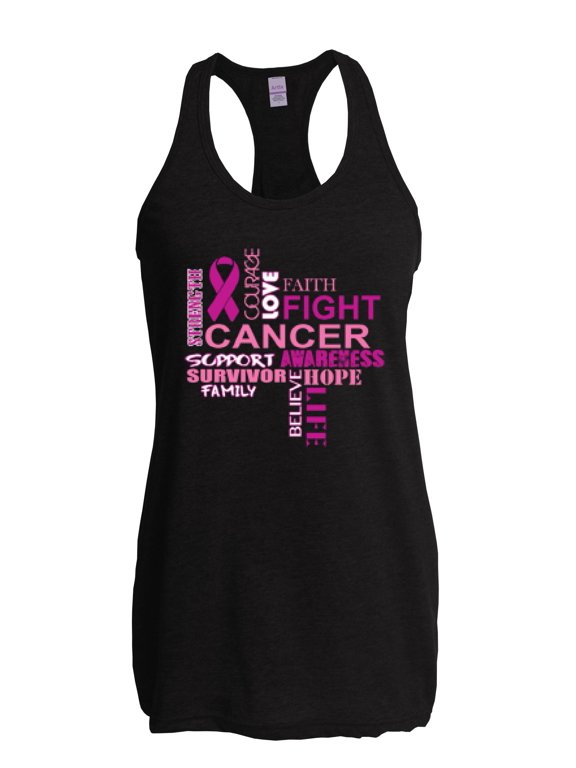 - Women's Racerback Tank Top - Fight Breast Cancer