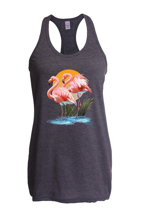 - Women's Racerback Tank Top - Flamingo