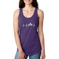 thumbnail image 1 of Artix - Women's Racerback Tank Top - Heartbeat Mountains, 1 of 3