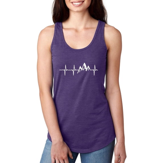 Artix - Women's Racerback Tank Top - Heartbeat Mountains