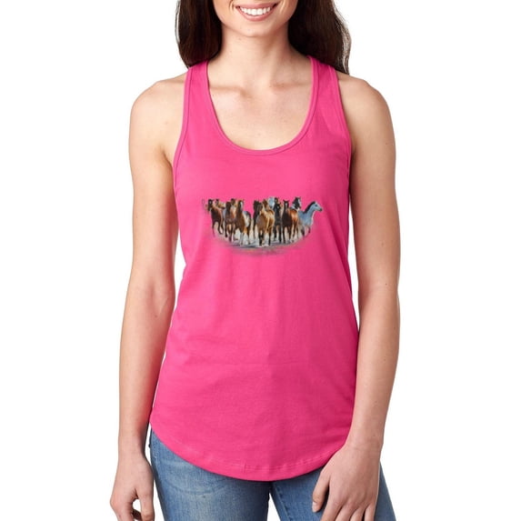Artix - Women's Racerback Tank Top - Horses Herd