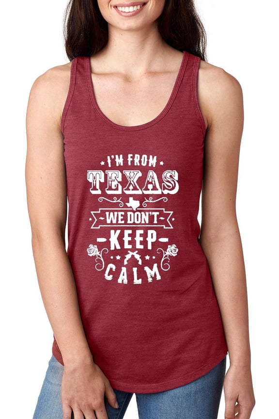 - Women's Racerback Tank Top - I am From Texas TX Texas