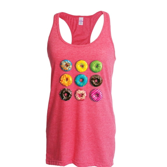 Artix - Women's Racerback Tank Top - Love Food Donuts Doughnuts