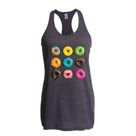Artix - Women's Racerback Tank Top - Love Food Donuts Doughnuts