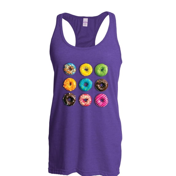 Artix - Women's Racerback Tank Top - Love Food Donuts Doughnuts