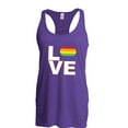 thumbnail image 1 of Artix - Women's Racerback Tank Top - Love Rainbow, 1 of 5