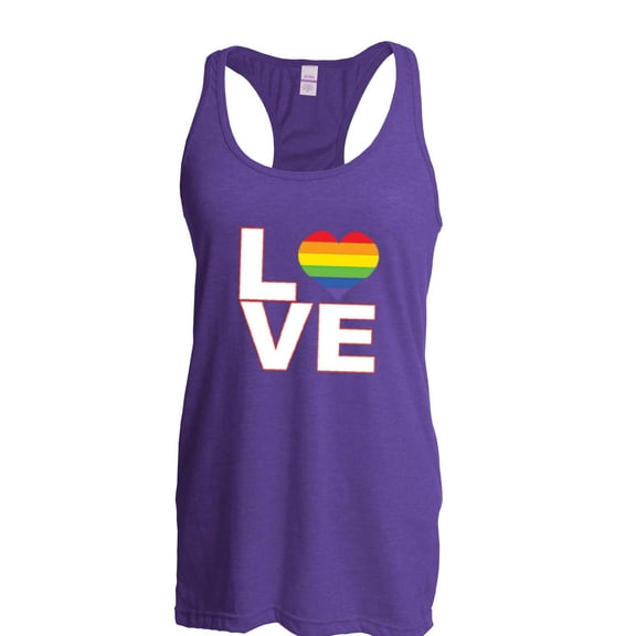 Artix - Women's Racerback Tank Top - Love Rainbow