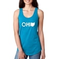 thumbnail image 1 of Artix - Women's Racerback Tank Top - Ohio Map, 1 of 5