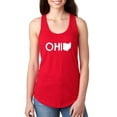 thumbnail image 1 of Artix - Women's Racerback Tank Top - Ohio Map, 1 of 5