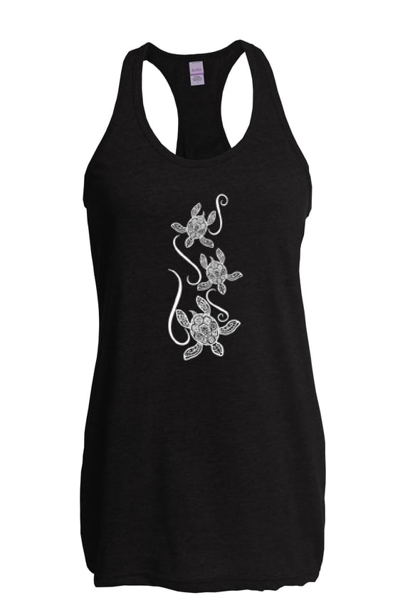 - Women's Racerback Tank Top - Sea Turtles Hawaii