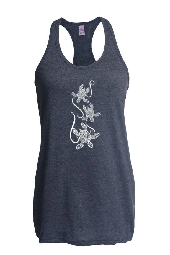 - Women's Racerback Tank Top - Sea Turtles Hawaii